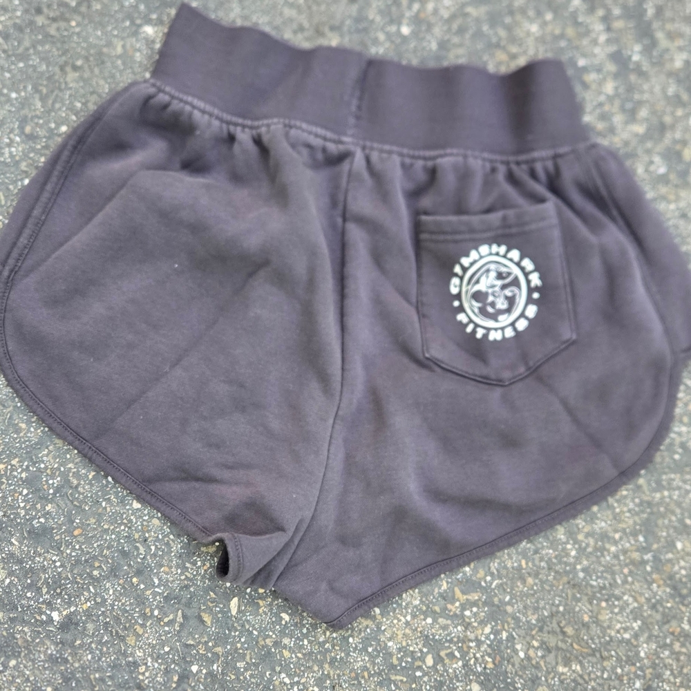 Gymshark Black Women's Athletic Shorts with Logo Pocket